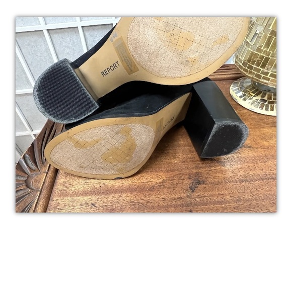 Report, Woman’s, booties, Black,Open toes,Size 7.: - Picture 7 of 9
